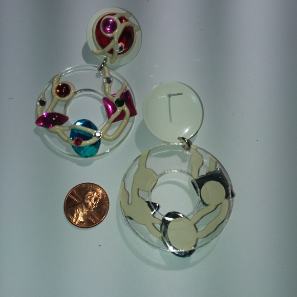 Sold Retro dangle earrings - Picture 3 of 3